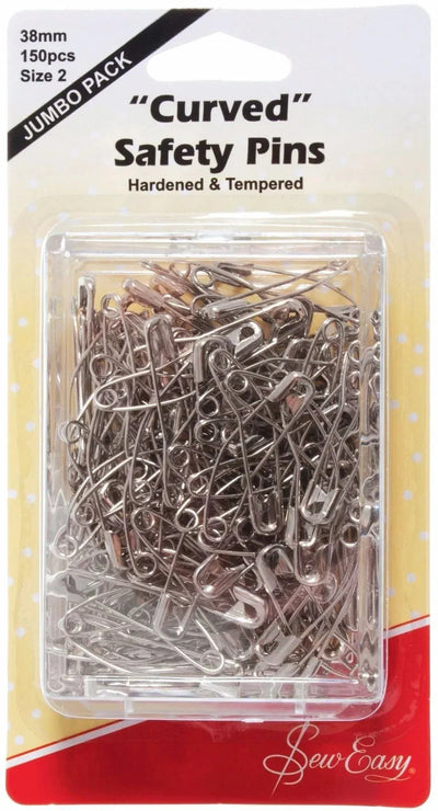 Sew Easy Curved Safety Pins - Sunnyside Fabrics UK - - {{product.type}} - sunnysidefabricsuk.com