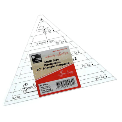 Sew Easy, Multi-size equilateral triangle template - Sunnyside Fabrics UK - - {{product.type}} - sunnysidefabricsuk.com