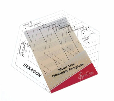 Sew Easy, Patchwork Template Hexagon - Sunnyside Fabrics UK - - {{product.type}} - sunnysidefabricsuk.com