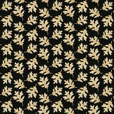 Small Leaves, Cotton Fabric - Sunnyside Fabrics UK - bats, batsorange, birds, crows, gothic, haloween, moons, owl, pumpkin, pumpkins, scroll, skull, skulls, spiders, witch - {{product.type}} - sunnysidefabricsuk.com