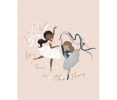 Spin and Twirl, Crowns Ballerina Sparkle - Sunnyside Fabrics UK - ballerinas, dancing, girls, panels, Riley Blake, riley blake designs, spin and twirl - {{product.type}} - sunnysidefabricsuk.com