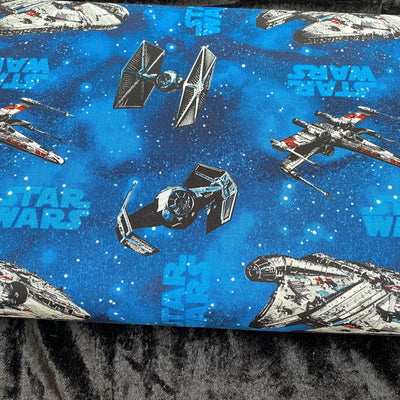 Star Wars, Blue Rebel Ships Cotton Fabric - Sunnyside Fabrics UK - Craft Cotton Co, rebel ships, Star Wars, star wars fabric - {{product.type}} - sunnysidefabricsuk.com