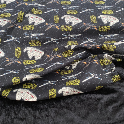 Star Wars, Cotton Fabric Rebel Ships - Sunnyside Fabrics UK - Craft Cotton Co, mandalorian, rebel ships, Star Wars, star wars fabric, star wars logo - {{product.type}} - sunnysidefabricsuk.com