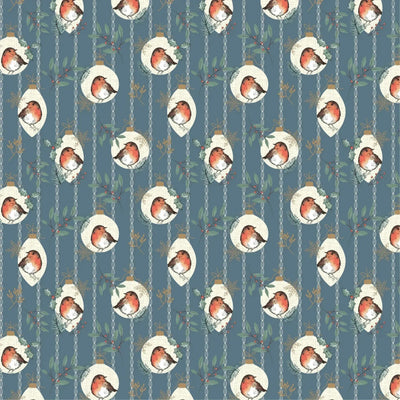 Craft Cotton, Winter Baubles, Christmas Cotton Fabric