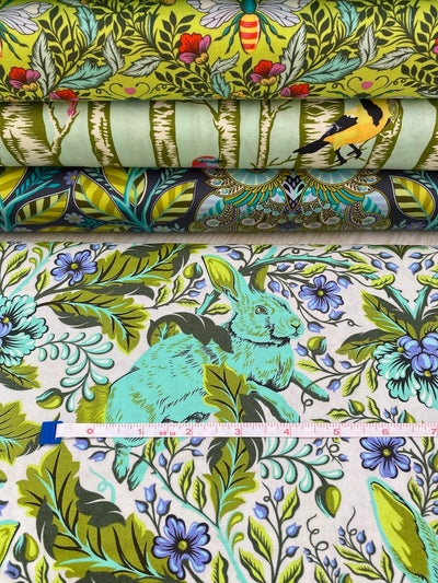 Tula Pink, Full Moon Forest ll, Hoppy Go Lucky - Starlight