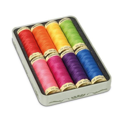 Vintage Tin, Gutermann Sew All Cotton Thread Brights GUT 640952 - Sunnyside Fabrics UK - cotton thread, gutermann, Thread - {{product.type}} - sunnysidefabricsuk.com