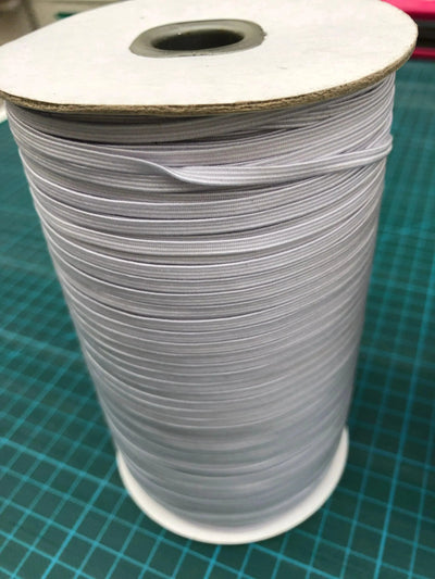 White Elastic 3mm - Sunnyside Fabrics UK - - {{product.type}} - sunnysidefabricsuk.com