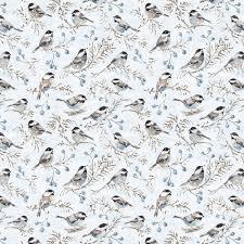 Woodland Frost, Birds and Berries, Grey, - Sunnyside Fabrics UK - - {{product.type}} - sunnysidefabricsuk.com