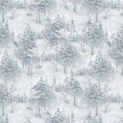 Woodland Frost, Woodland Trees Grey - Sunnyside Fabrics UK - - {{product.type}} - sunnysidefabricsuk.com