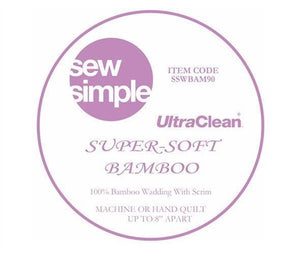 Sew Simple 100% Bamboo Wadding