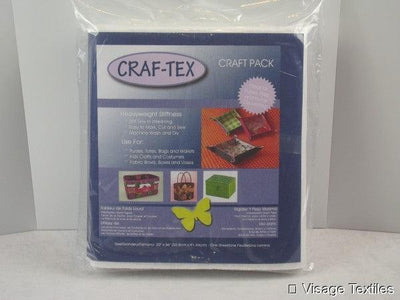 Craf-Tex Heavyweight Stiffness Craft Pack - Sunnyside Fabrics UK - bag making, batting, bosal, craft supplies, craft tex, fusible, stabilizer, wadding - {{product.type}} - sunnysidefabricsuk.com
