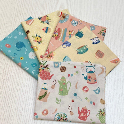 Pastels Tea Party Fat Quarter Bundle - Sunnyside Fabrics UK - beach, beach bag, sunbathing, sunshine - {{product.type}} - sunnysidefabricsuk.com