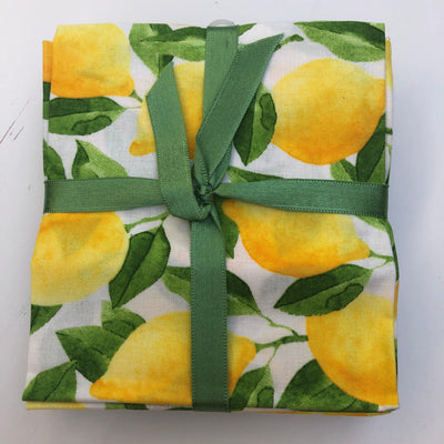Remnant Pack Lemon Zest Fat Quarters - Sunnyside Fabrics UK - check, lemon, lemons - {{product.type}} - sunnysidefabricsuk.com