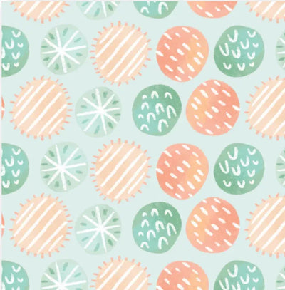 Safari Circles, Childrens Cotton Fabrics - Sunnyside Fabrics UK - children's fabric, green, leaves, orange, safari - {{product.type}} - sunnysidefabricsuk.com